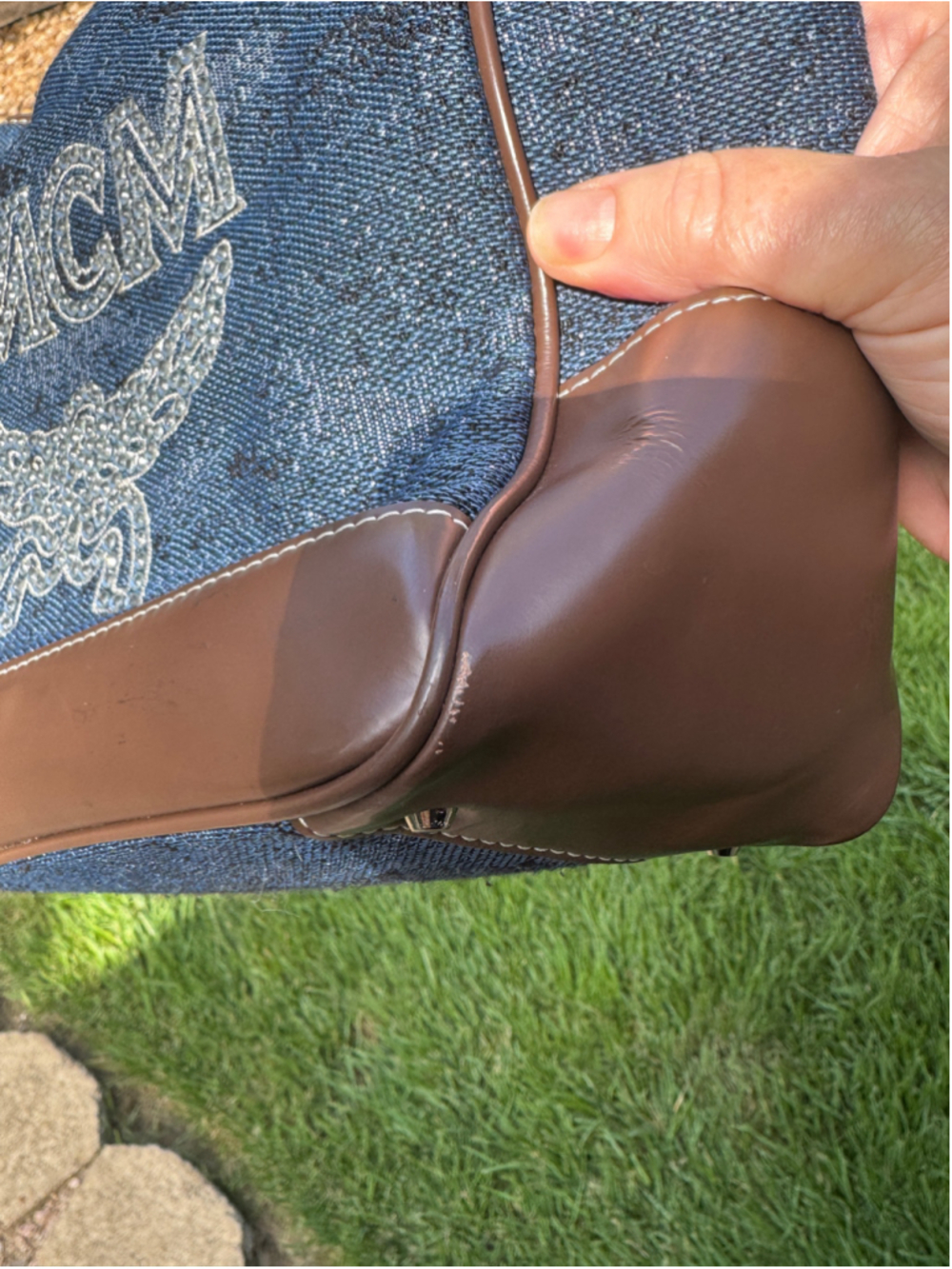 MCM Blingy Denim Mini Tote - Picture 4 of 14